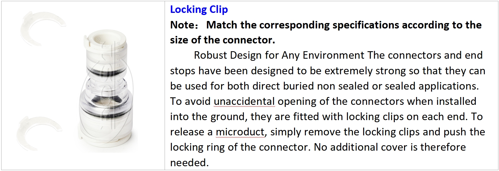 Redutor de micro duto LSZH - para acess&oacute;rios internos opcionais