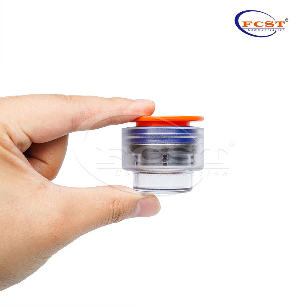 Parada final do microduto de 27 mm