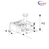 NF-1645-2 Slot de cartão de fios duplos