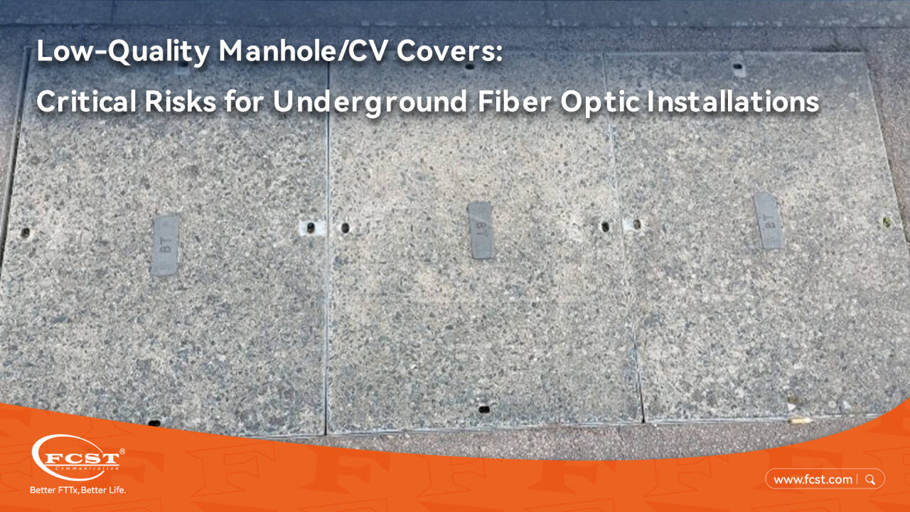 Tampas de bueiro/CV de baixa qualidade: riscos críticos para instalações subterrâneas de fibra óptica
