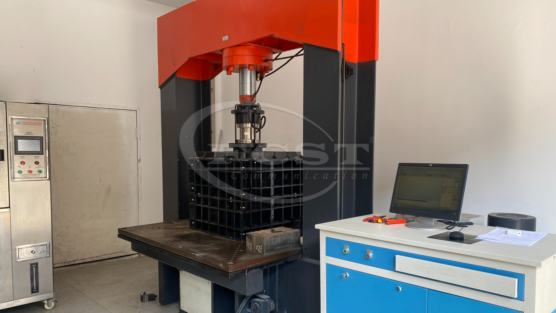 alt Teste de rolamento de carga do cofre subterr&acirc;neo de telecomunica&ccedil;&otilde;es