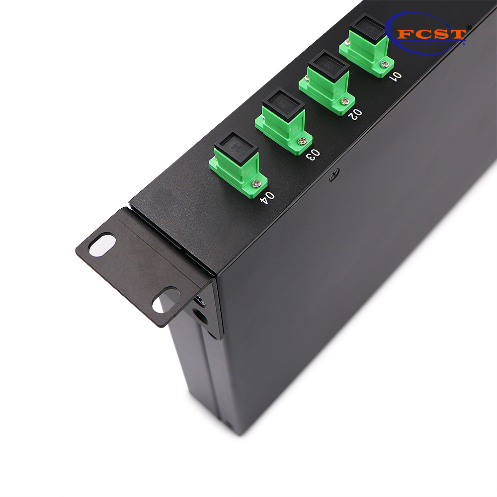 1-4 tipo de plc splitter do tipo rack com conector SCAPC