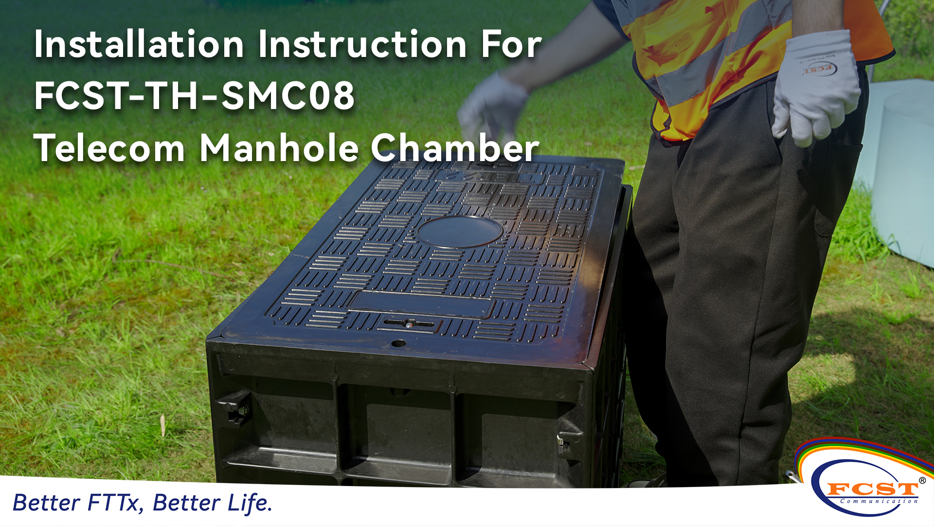 Instruções de instalação para a câmara de bueiro FCST-TH-SMC08