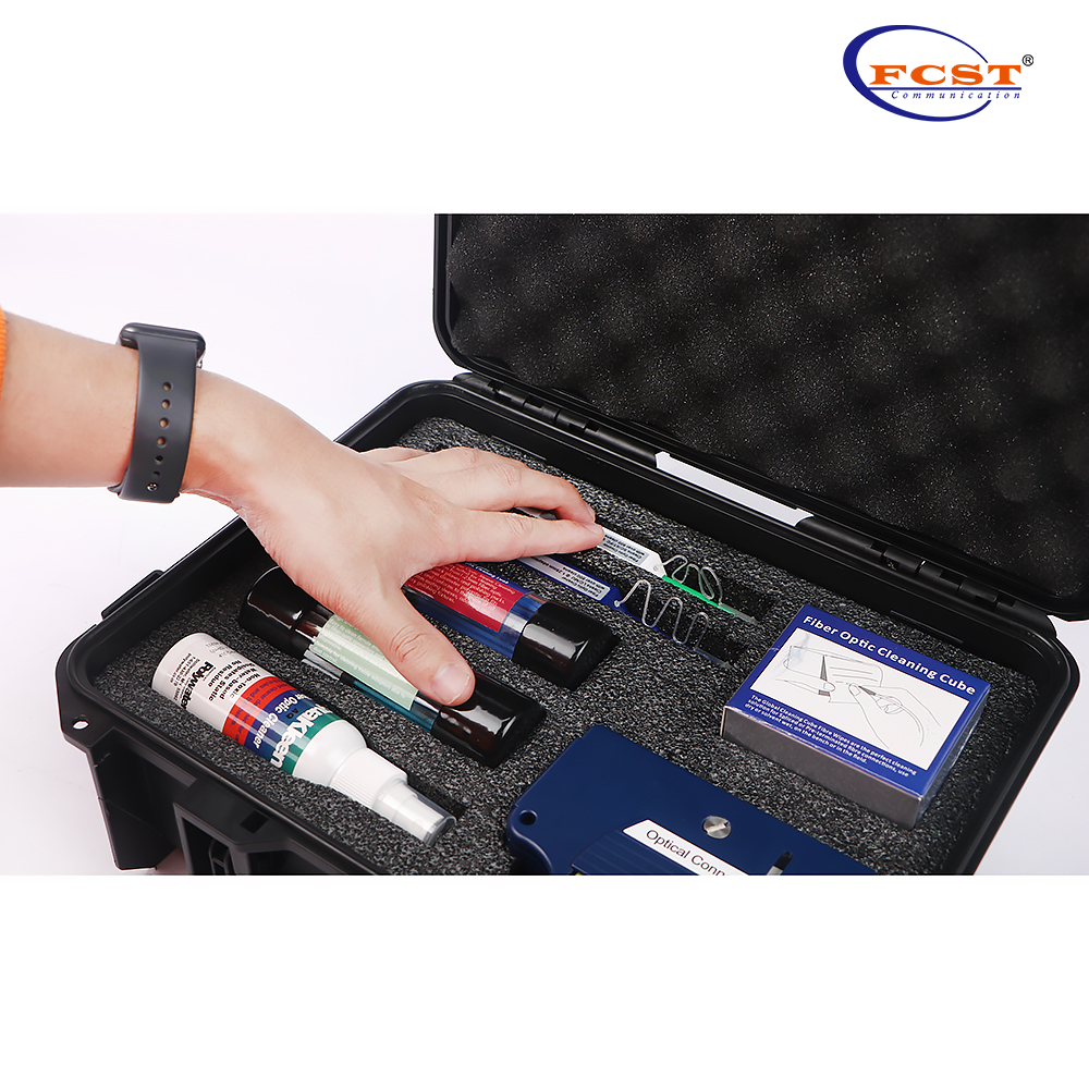 FCST210118 Kit de limpeza de fibra óptica
