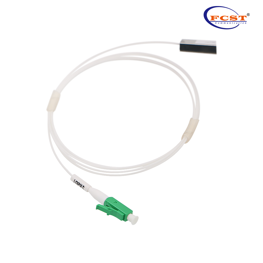 1*8 tipo de tubo de aço plc splitter com conector LC-APC