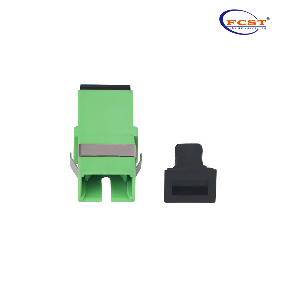 SCAPC para SCAPC sem orelha Simplex Modo único Adaptador de fibra óptica Couplador com flange