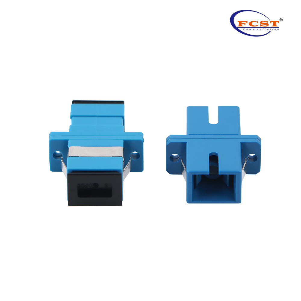 SCUPC TO SCUPC Simplex SMMM Adaptador de fibra óptica plástico