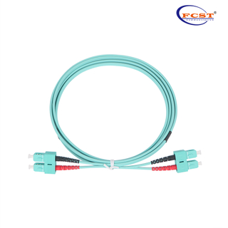 SCUPC-SCUPC DUPLEX OM3 mm 2M PVC 2,0mm Cabo de adesivo de fibra óptica