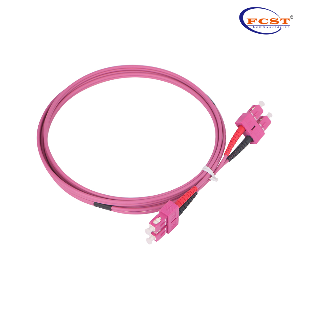 SCUPC-SCUPC DUPLEX OM4 2M LSZH CABO DE PACTO DE FIBRO OPTICA DE FIBRAS DE 3,0 mm