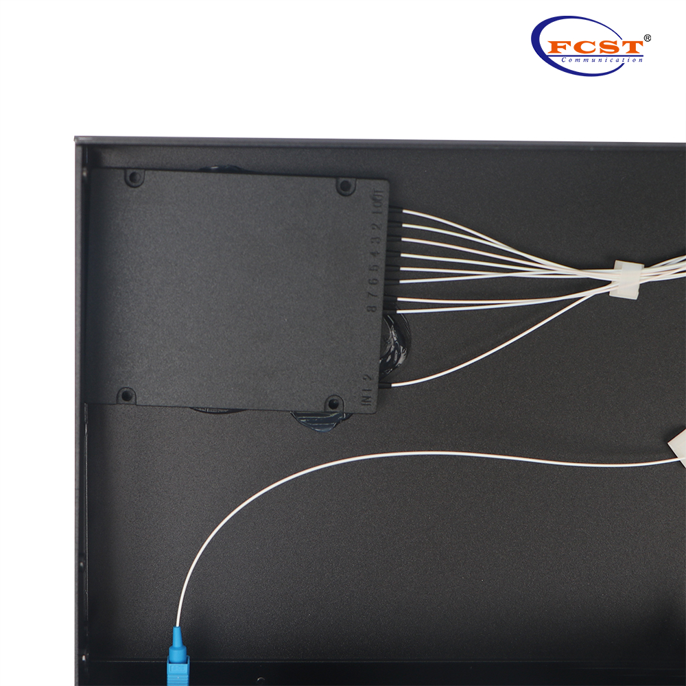 1-8 tipo de plc splitter do tipo montado em rack com conector SC/UPC
