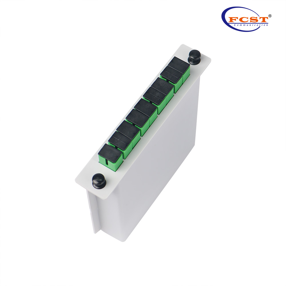 1-8 LGX Tipo de caixa PLC Splitter com conector SCAPC