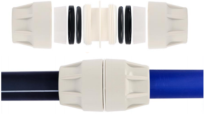 Conector de encaixe de tubo HDPE