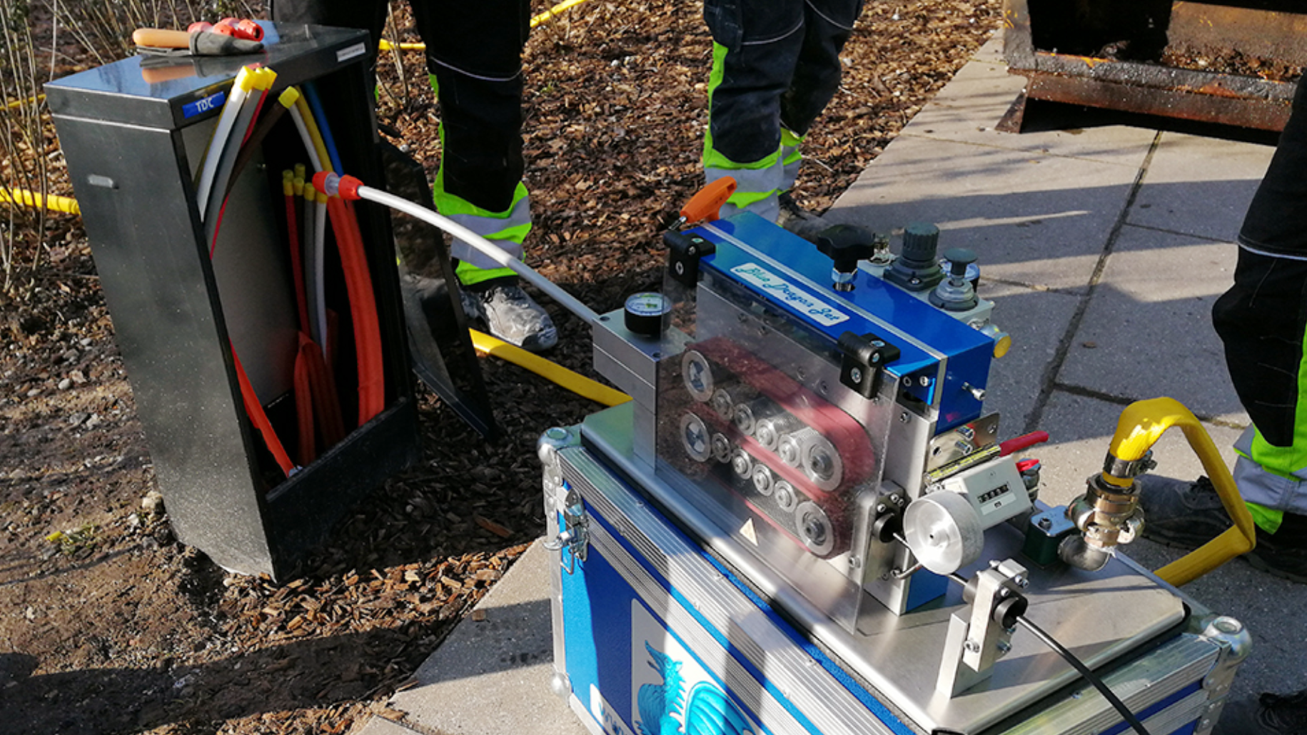 solu&ccedil;&atilde;o de jateamento de cabos alternativos