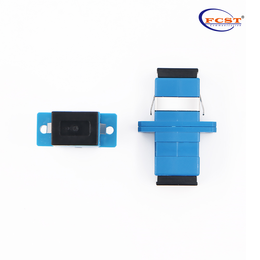 SCUPC TO SCUPC Simplex SMMM Adaptador de fibra óptica plástico