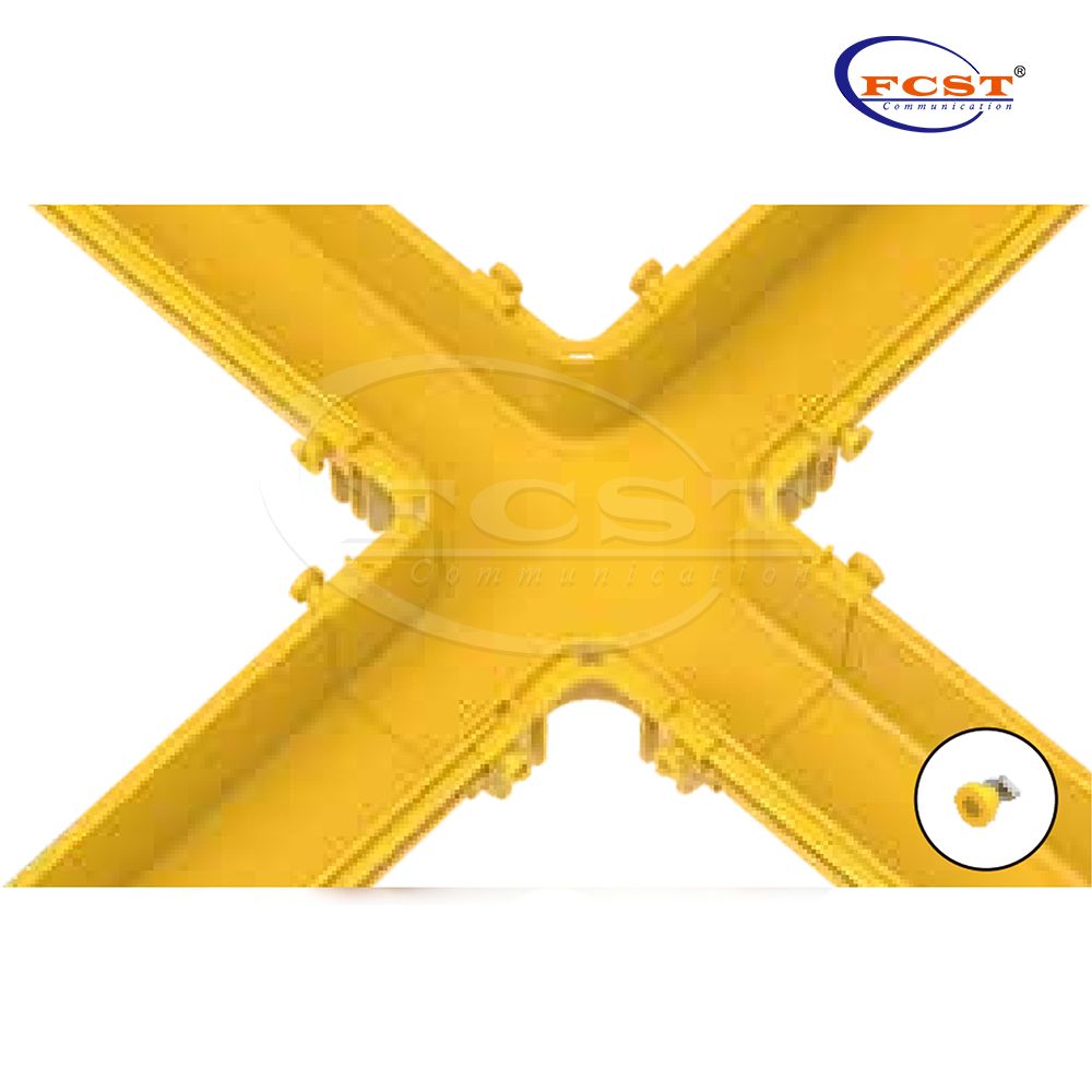 FCST-CR120-CRS Pista de fibra cruzada horizontal de 4 vias de 120 mm
