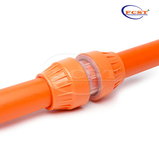 FCST-2ERS 1 1/2' Acoplador de duto push fit para implantação de cabo soprado por ar