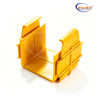 Conectores de canal de fibra FCST-CR50-CNT 50 mm para roteamento de cabos de fibra