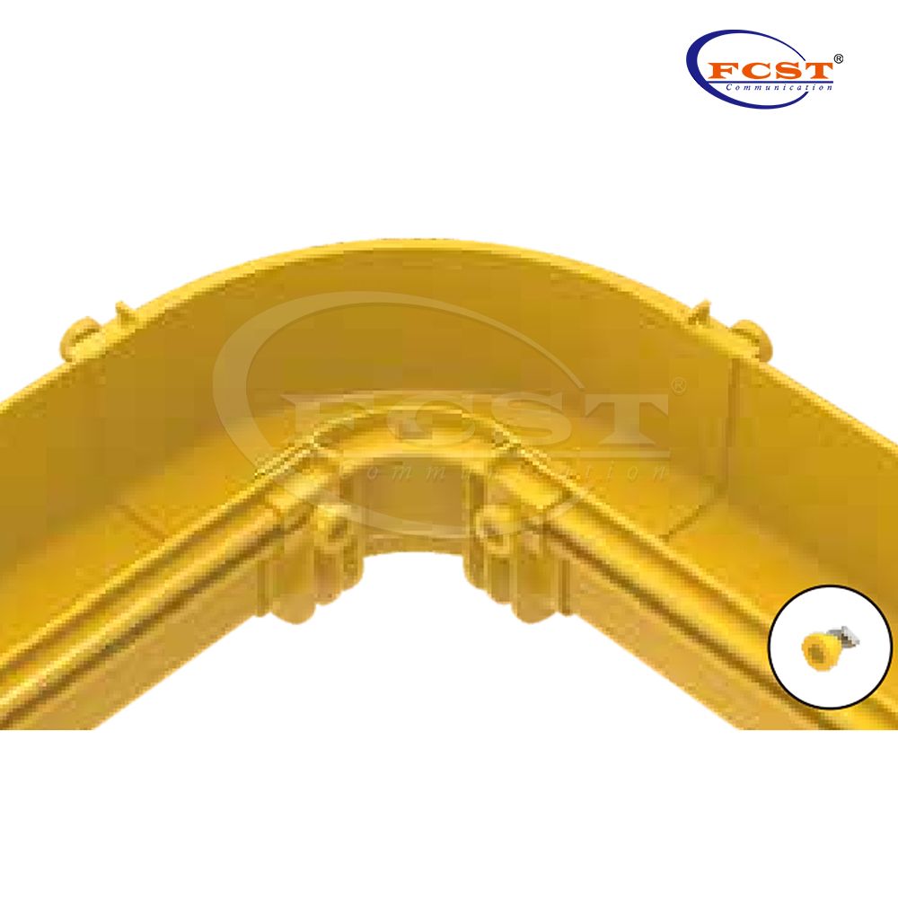 FCST-CR120-ELB90 120mm 90° Cotovelo horizontal do conector de canto do canal de fibra