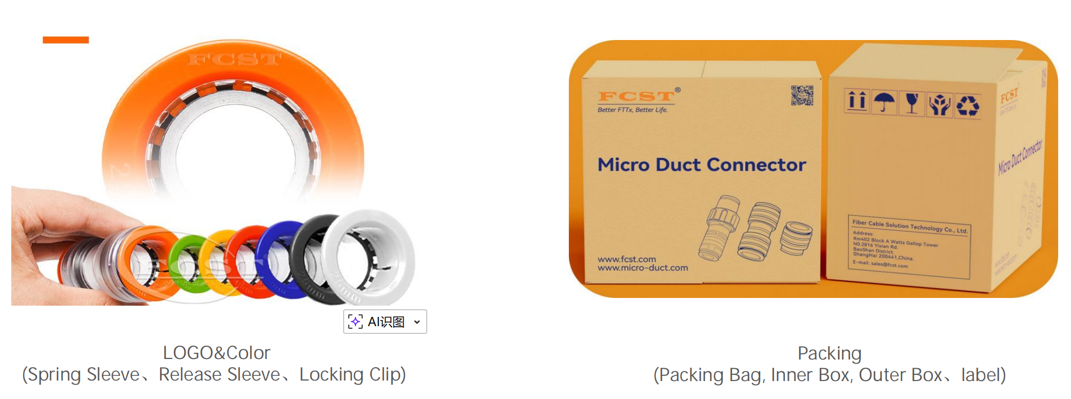 conector de bloco de g&aacute;s passivo