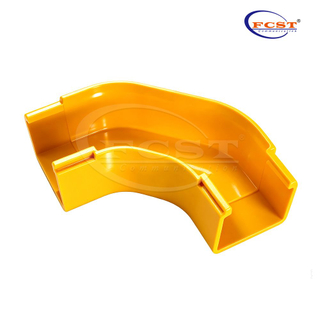 Cotovelo horizontal FCST-CR50-ELB90 50mm 90° para sistemas de canal de fibra óptica