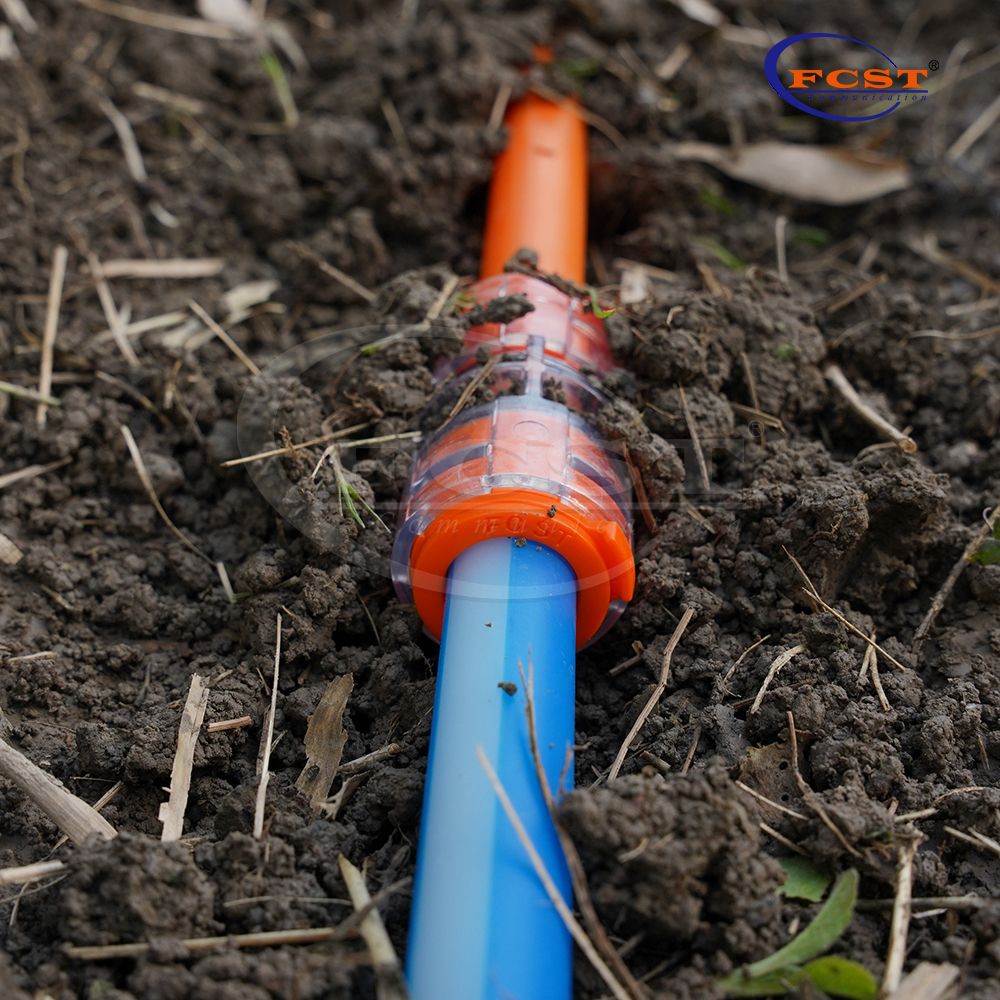 Uso reto do conector do microduct do DB FCST-15JDB-SC IP68 para o sistema soprado de ar da fibra ótica