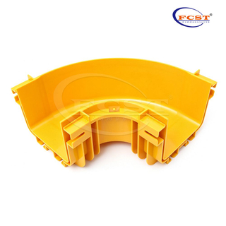FCST-CR120-ELB90 120mm 90° Cotovelo horizontal do conector de canto do canal de fibra
