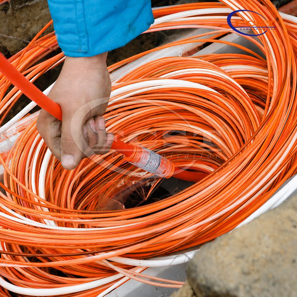 Uso reto do conector do microduct do DB FCST-15JDB-SC IP68 para o sistema soprado de ar da fibra ótica